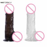 Zerosky, Zerosky Male Penis Realistic Jelly Dildo With Strong Suction Cup Vaginal G Spot Massage Soft Fake Dick Sex Toys for Women
