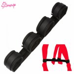 Adult sex game Hand Feet SM Bondage sex toys Wrist Thigh Cuffs Strap Restraints Soft Handcuffs Adult Erotic sex toys for Women 