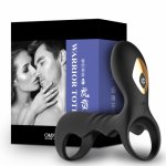 Soft Silicone Penis Ring 10 Speed Vibrator Cock Ring for Men Delay Ejaculation G Spot Stimulation Intimate Sex Toys for Couples