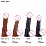 Violent Space, Violent space Realistic Big Dildo Penis with Textured Shaft & Strong Suction Cup Sex Toy for Women sexty Shop Adult Sex Products