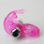 Pink color rabbit shape Powerful AV Mini G-Spot Vibrator adult sex toys for women