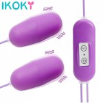 Ikoky, IKOKY Multispeed Clitoris stimulator Bullet shop USB Vibromasseur Adult Sex Product Dual Vibrator Egg 12 Frequency
