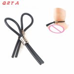 Qrta, QRTA Adjustable Lock Silicone Penis Ring Adult Sex Toy For Men Sex Time Lasting Cock Ring Erotic Male Sex Products dildo strong