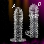 candiway vibrator Penis spike Sleeve Reusable Sex Toys Condoms cock Extender dildo Cover Erection Delay Adult Products for men