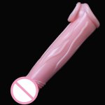 Extend Delay Ejaculation Reusable Penis Pumps Enlargers Delay Impotence Erection Soft Silicone Dildo Sleeve Sex Toys for Men