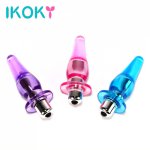 Ikoky, IKOKY Prostate Massage Anal Vibrators Erotic Unisex Anal Sex Toys For Women Men Butt Plugs Adult Product Silicone