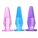 Mini Finger Masturbation Butt Plug Jelly Backyard Anal Plug Sex Adult Toys for Couple