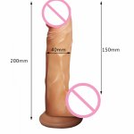 Manual Artifitial Dildo Comfortable Realistic Penis Vaginal Massager Suction Cup Phallus Erotic Sex Toy for Woman Adult Products