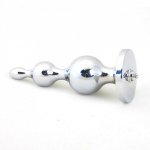Electro Shock Stainless Steel Beads Butt Plug Electric  Anal Pug Physical Therapy Massager Medical Themed   Sex Toys ,Erotic Toy
