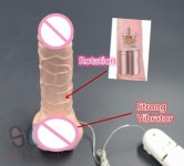 Realistic Penis With Suction Cup, Multi Speed Vibrating Rotating Dildos, Adult Sex toys for Woman, Sex Products , Waterproof