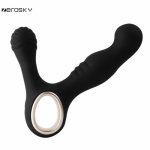 Zerosky 10 Speed Silicone Male Prostate Massager Rechargeable Vibrating Butt Plug Sex Toys For Men Anal Sex Toys
