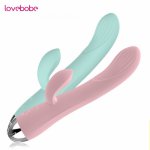 New Rabbit Vibrator Safe Double Motors Dildo Vibrator for woman Clitoris Stimulator Sex Products Silicone Waterproof Erotic toys