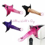 7.8 Inch Vibrating Penis Strap On Dildo 10 Mode Dildo Vibrator Big Dildo Realistic Strap-On Penis Sex Toys For Women Lesbian