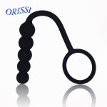 Orissi, ORISSI Silicone Anal Beads Massager With Cock Ring Butt Plug Anal Prostate for Men Adult Sex Toys Anal Plug Sex Product