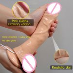 Realistic Penis Artificial Suction Cup, Multi Speed Vibrating Rotating Dildos, Big Rubber Dick Sex Products Sex toys for Woman