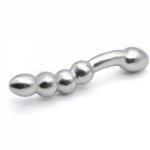 Stainless steel solid anal plug double head butt plug anal beads prostata massage anal dilator buttplug sex toys anal for men