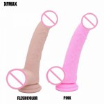 XFMAX  products for women Liquid silicone for medical use big size Silicone dildos with strong suction cup realistic penis body 