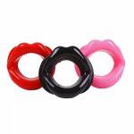 Red Sexy Lips Rubber BDSM Sex Toys Lips Shaped O Ring Mouth Gag Fetish Adult Sex Toys For Woman Sex Products Oral Sex Toys O1