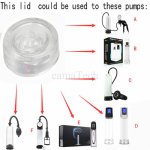 camaTech Silicone Sealing Sleeve Accessories For Penis Enlargement Pump With 4Pc Constriction Rings Cock Delay Ejaculation Rings