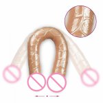 Realistic Soft Huge Double Dildo Male Artificial Penis Long Anal Plug Double Ended Dildo Adult Sex Toys For Women Big Dildos