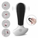 Waterproof 9 Vibrating Prostate Massager Anal Plug Vibrator Wireless Remote Charging G-spot Stimulate Male Masturbator Sex Toys