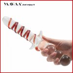 Glass Dildo Women Massager Wand Pyrex Crystal Dildo Lifelike Glass Dildo Crystal Penis Anal Plug Toys Adult toy