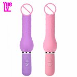 YUELV 10 Mode Silicone G-spot Massage Big Realistic Dildo Vibrator Penis Female Masturbation Adult Erotic Sex Products For Women