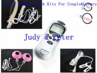 Adult Games 4 in 1 Electro Shock Anal Plugs Breast Pads Nipple Clip Penis Rings Sex Games Toy For Couples