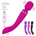 ORISSI 10 Speed Rechargeable Magic Wand Vibrator Body Massage G-spot Clitorial Stimulation Dual Vibrator Sex Toy For Women