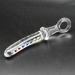 Crystal glass dildo, female G-spot masturbation devices, male backyard glass anal plug ZA-02, heating bar