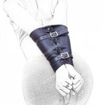 New Leather Bondage Wrist Handcuffs Bracelets Arm Cuffs Set For Couples Adult Sex Game Toys Tied Tease Bondage Restraint Fetish