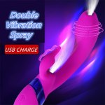 New Doule ends Oral Nipple Stimulator Sucker Womanizer Pussy Pump Vagina G Vibrator Clitoris Clit Massager Nipple Sucking ST600