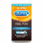 Durex, Zestaw prezerwatyw - Durex Emoji Feel Fun Condoms 6 szt  
