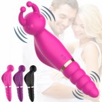 2018 New Bee Magic Wand Finger Vibrator Sex Toys for Woman,Female body Massager Anal Plug Dildo Vibrators Sex Products For Women
