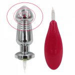 Yema, YEMA Powerful 7 Function Metal Butt Anal Plug Vagina Vibrator Wire Control Sex Toys for Men Women Crystal Base Bullet Type