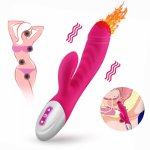 Silicone Heating Dildo Vibrators For Women Butt Plug Powerful G-Spot Clitoris Stimulator Massgaer Erotic Sex Toys Adult Products
