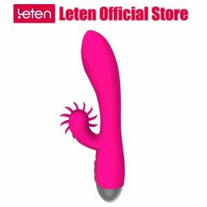 Leten Electric Rotating Clitoris Massage Vibrator Silicone Women Hand-Job Magic Erotic Oral Sex Vibrator