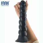 Faak, FAAK Long Conch Type Helix Realistic Dildo Conch Surface With Round Head Sex Toys For Women Insert Vagina Deep Anus Erotic Store