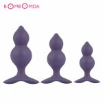 Purple Anal Beads Plug Prostate Massage Butt Plug Erotic Toys For Men Women G Spot Stimulation Anal Plug Adult Products Sex Toys