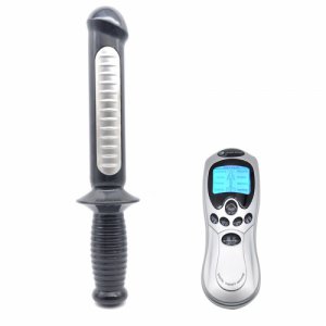 New Electro shock massager Magic Wand insert rods G-spot stick massager Big dildo electro sex anal butt plugs adult sex toys.