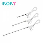 Ikoky, IKOKY Urethral Dilators Penis Plug Electro Shock Male Chastity Device Catheters Sounds Stainless Steel Sex Toys for Men Gay