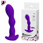 Male Prostate Massager Anal Vibrator Silicone 12 Speeds Butt Plug Sex Toys for Men Anal Toys Male Masturbator for Gay