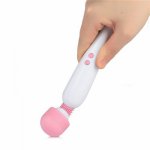 USB Rechargeable Magic Wand Dildo Vibrator 12 Mode Vibration Nipple Clitoris Stimulator Vibrator for Women Masturbation Sex Toys