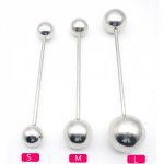 New Double Anal Balls Steel Plug Anal Metal Size S M L Stainess Steel Butt Plugs Gay Anal Toys UAE Adult Sex Toys For Men Women.