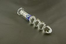 Big Pyrex penis beads glass dildo big crystal anal ball sex toys