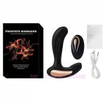 USB Recharge 12 Speeds Remote Control Anal Vibrator Male Prostate Massage Vibrating Butt Plug Sex Toys for Men Anal Toy.