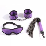 Smspade Bondage Restraints Kit Handcuffs whip & Blindfold Erotic Adult Sex Toys for couple Bdsm cosplay