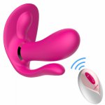 Auto Heating Remote Pants vibrator G-spot Clitoris Anal Triple Stimulating Sex Toys for Women Strap on Wearable dildo