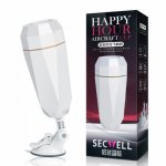 Automatic Sucking Dual Hole Handfree Men's Masturbation Cup Vagina Real Pussy Oral Aircraft Cup Sex Toys For Men Passion Cup
