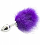 Pon tail anal plug purple - Plug analny